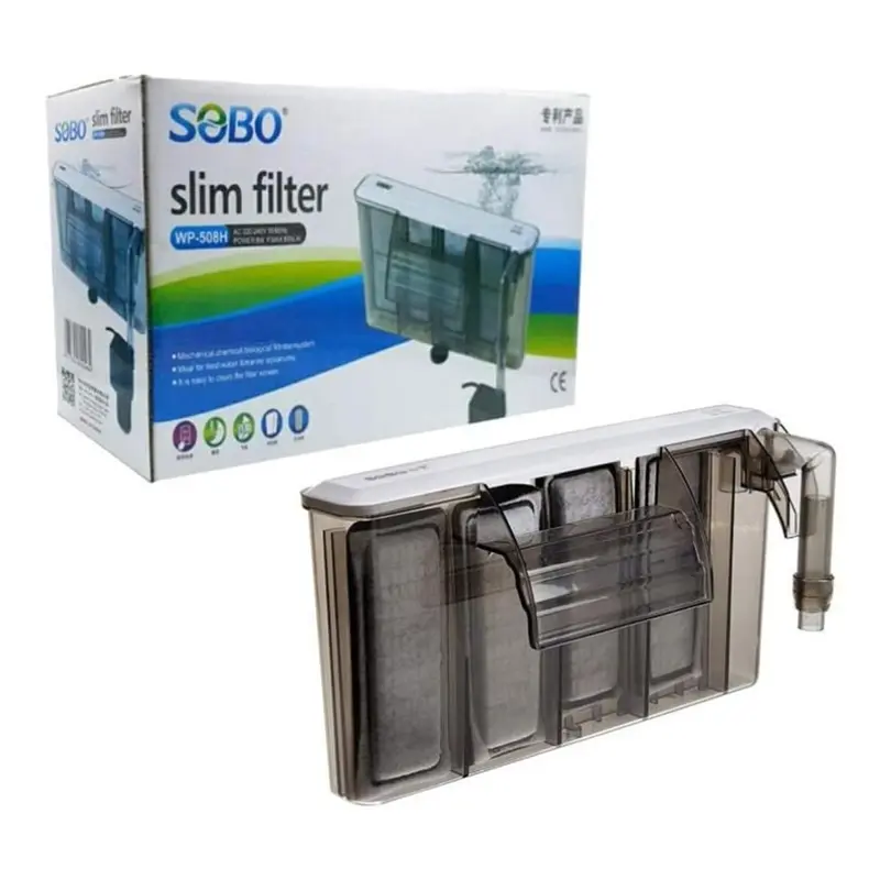Sobo WP-508H Hanging Corner Aquarium Filter, 8Watt, 800L/hr